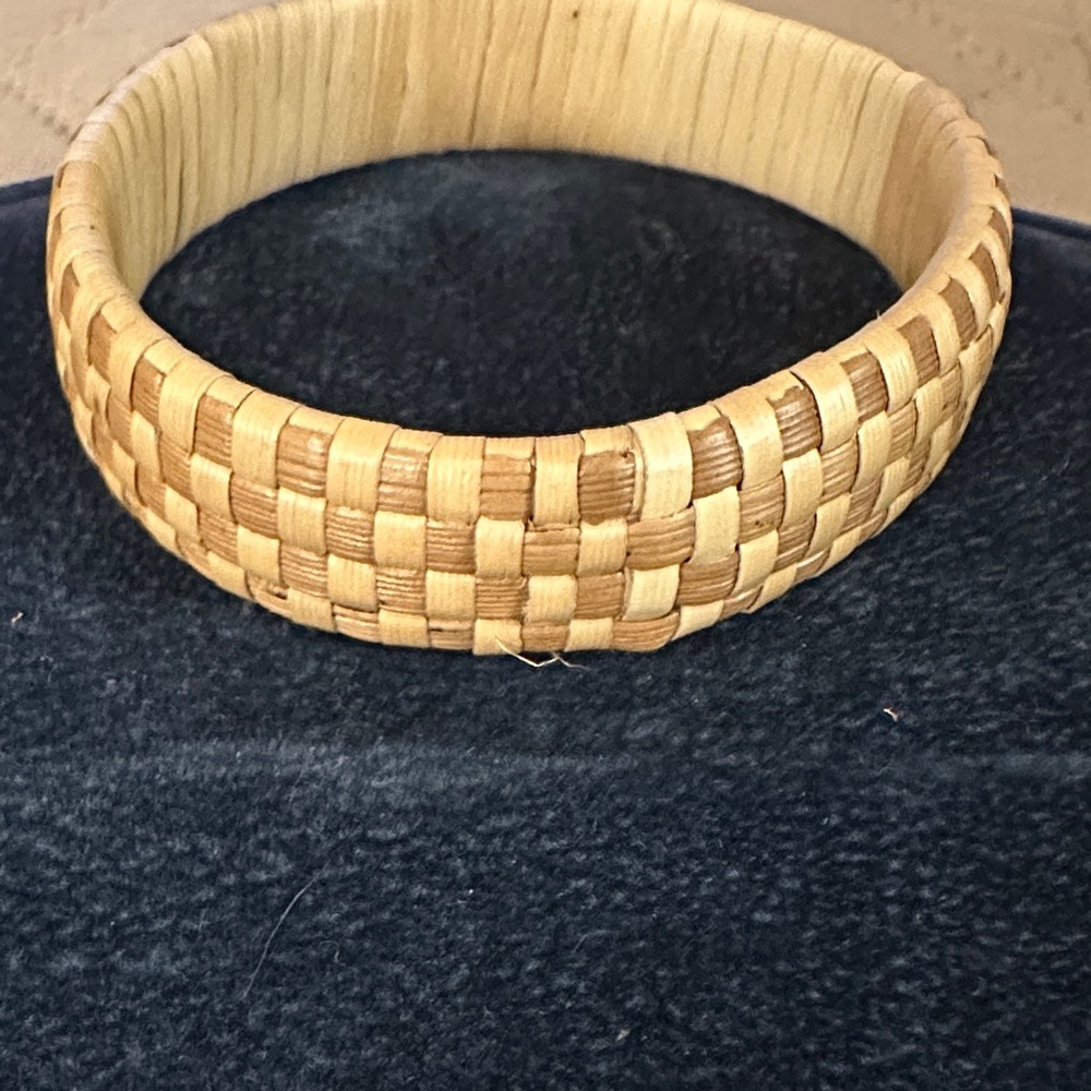 Woven Tan and Brown Bracelet